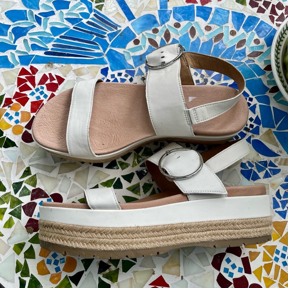 UGG White Platform Sandal